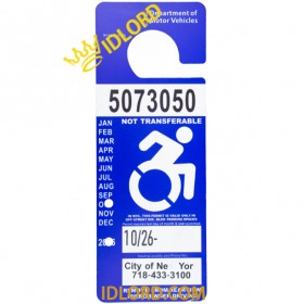 NY Parking Permit Card