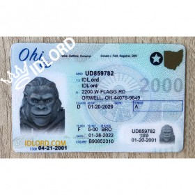 Ohio scannable card